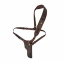 Funstilla de pistola de plataforma de techo de cuero con correa para el hombro del soporte de munición