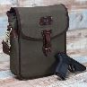 Tourbon Canvas And Leather Crossbody Bag For Mens