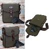 Tourbon Canvas And Leather Crossbody Bag For Mens