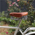 TOURBON Cómodo cuero bicicleta bicicleta sillín asiento cojín almohadilla para hombres mujeres